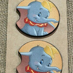 Flying Elephant - Sublimation Neoprene Car Coasters